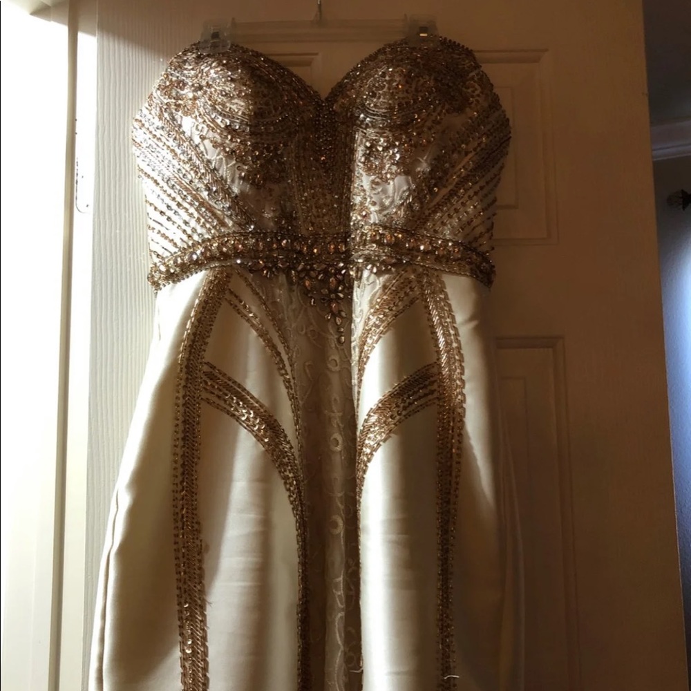 Mikado style formal dress